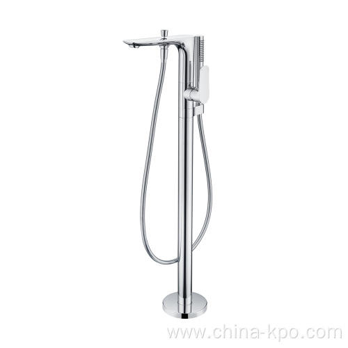 Floor Mounted Bath Mixer With Hand Shower